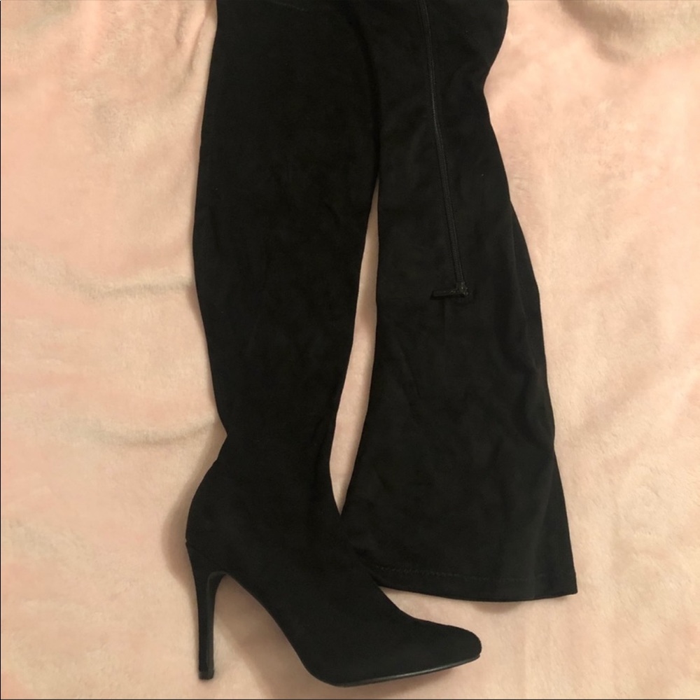 Fashion nova thigh high boots